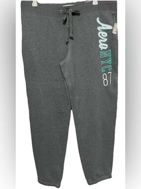 Aeropostale NY 1987 full length gray sweat pants size XL nwt